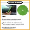 Partuto Car Door Edge Guard, 16.4ft U Shape Rubber Trim Universal Green Replacement
