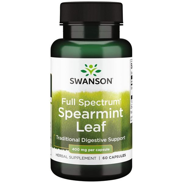 Swanson Spearmint Leaf (Mentha Spicata) - Full Spectrum Herbal Supplement Sup...