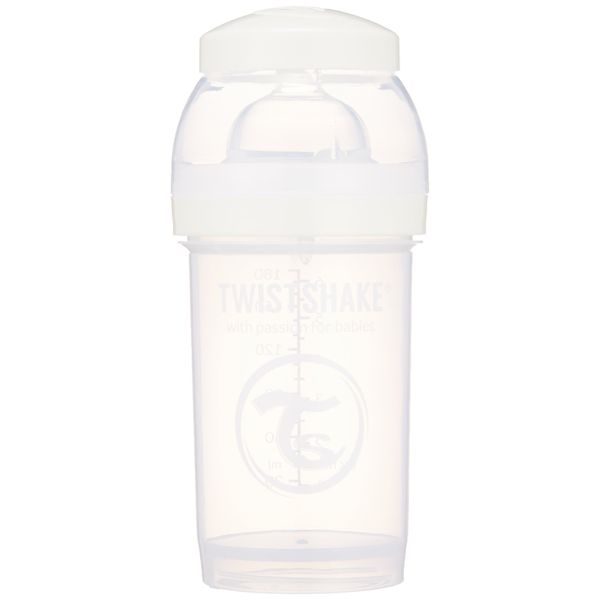 TWISTSHAKE Twist Shake Colorful Baby Bottle Plastic 180ml White