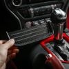 1x Car Front Gear Shift Panel Storage Box Organizer Tray for Ford Mustang 2015+