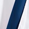 Lush Decor Block Border Shower Curtain, 72" x 72", White & Navy