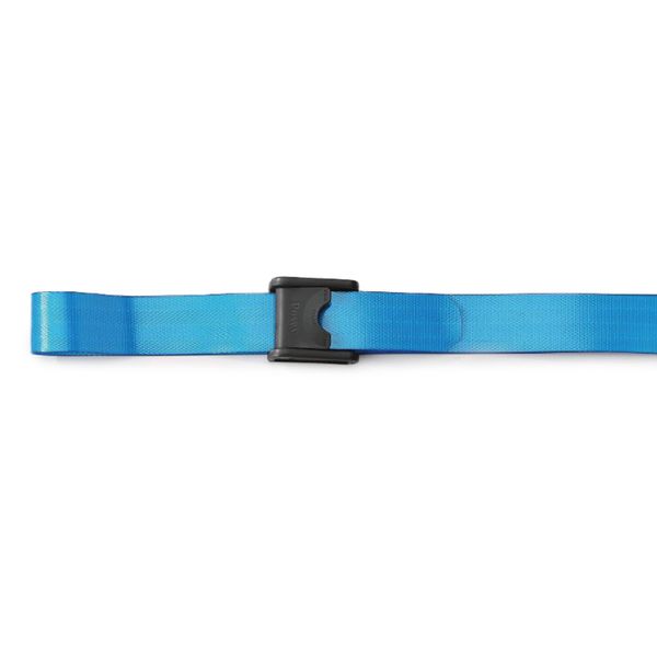 Posey 6546BL Premium EZ Clean Gait Belt with Spring-Loaded Buckle, Blue, 80"