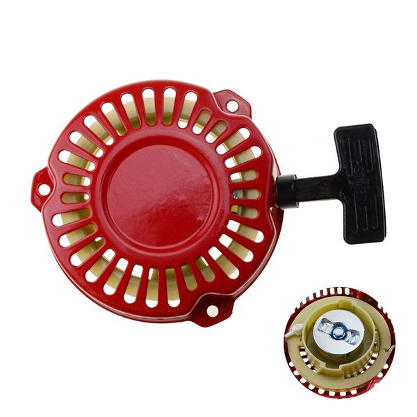 GOOFIT Kickstarters Recoil Pull Starter 3 Hole Traction Reversing Starter Replacement For 152F Generator Lawn Mower Engine