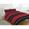 Black and red double bed duvet cover & pillowcase bedding bed set