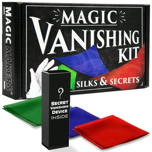 Magic Tricks Vanishing Kit with Silks & Secrets