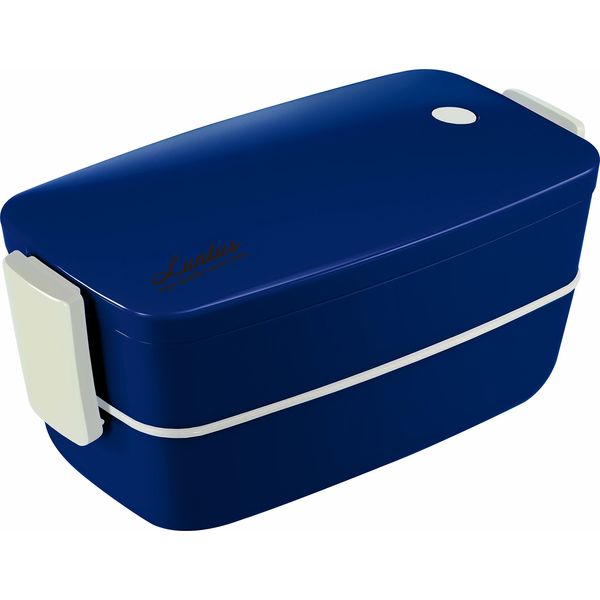 Asbel SS-T570 3641 Lunch Box, 1 Tier, 22.0 fl oz (570 ml), C Lantas, Blue