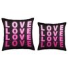 Love Love Love Love statement design Throw Pillow