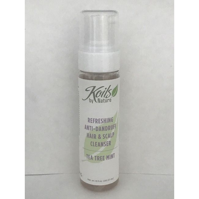 NEW Koils by Nature Refreshing Anti Dandruff Cleanser Tea Tree Mint - 8.5 oz