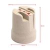 DC Voltage E26 E27 Ceramic Light Socket, Durable Porcelain Lamp Holder for LED, Incandescent, Halogen Bulbs, 1-Pack