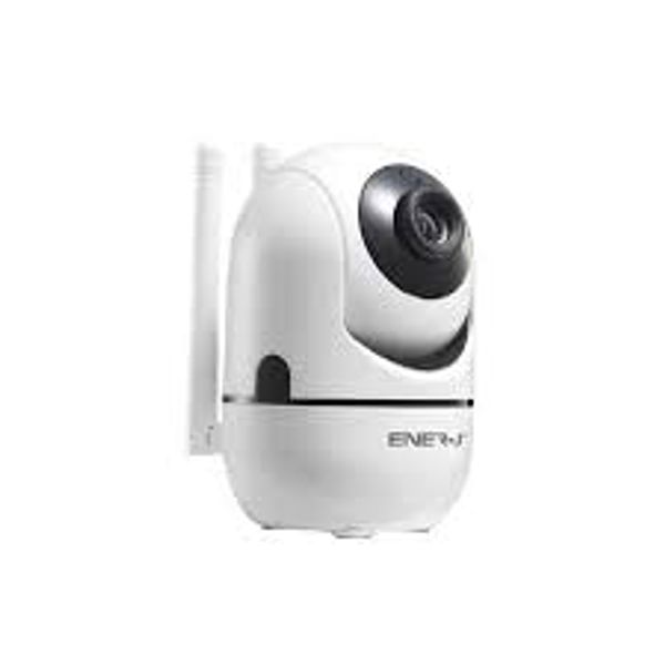 Ener-j Smart Wi-Fi HD Indoor Pan Tilt Camera, 1.3MP, 2 Way Audio, Motion Detector, Wifi, Mobile View, Security Lighting
