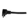 StarTech.com USB to Micro B Male to Micro B Male Right Angle Micro USB Cable, 2m USBAUB2MU