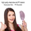 DHinkyoung Hair Detangling Brush with Bending Bristles,Unique Spiral Hairbrush,Anti Static Hair Straightening Brush,Comfortable Massage Brush for Women Men Wet and Dry Hair (Pink)