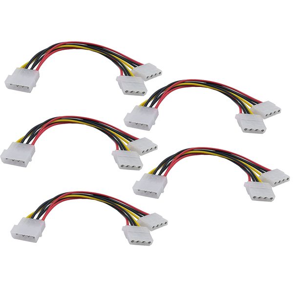 KALEA-INFORMATIQUE Pack of 5 MOLEX Y-power cables
