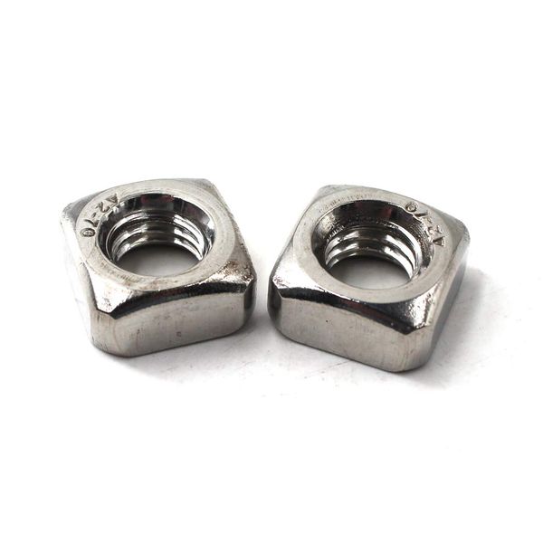 M8 Square Nut 304 Stainless Steel Thread Nut (Pack of 30)
