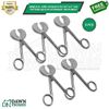 Umbilical Cord Scissor 5 Pcs Set 4.5" (USA Pattern) OB/GYN Veterinary German Gr