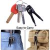 Wisdompro Screwdriver Keychain Plus Negative EDC Multi-functional Tool Mini Size Portable Screwdriver Set of 2 Black