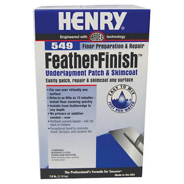 Henry 12163 549 FeatherFinish Underlayment Patch & Skimcoat, 7-Lbs. - Quantity 1