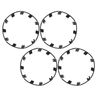 21 Inch Wheel Rim Protector Guard, Scratch Hubcap Patch, ABS Material, Stylish Design, Easy Installation with Splicing Fasteners (Matte Black)