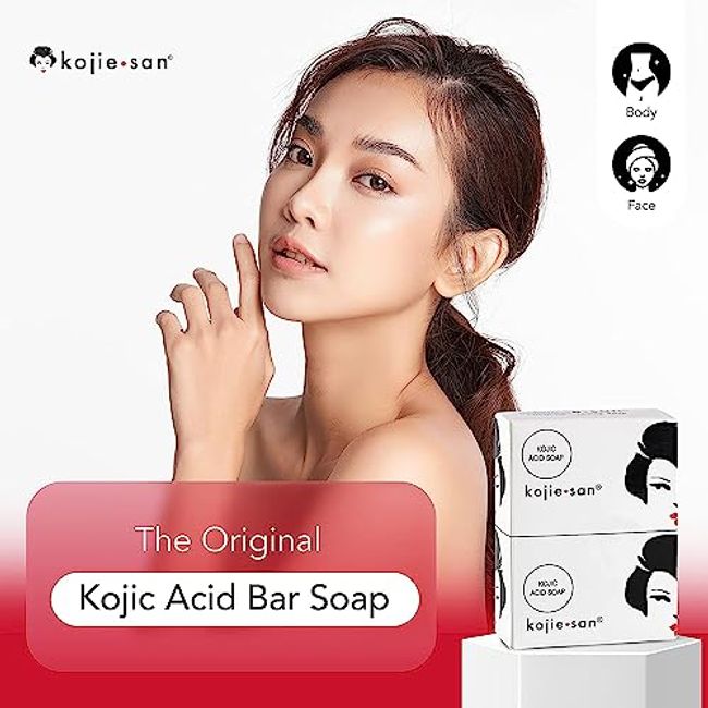 Original Kojie San Facial Beauty Soap, 135g, 2 Bars, Guaranteed Original