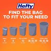 Hefty Small Trash Bags, Ocean Water Scent, 4 Gallon, (52 Count)