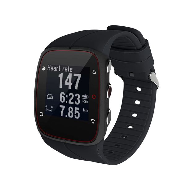 kwmobile Ersatzarmband kompatibel mit Polar M400 / M430 Armband - Fitnesstracker Band aus Silikon in Schwarz