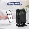 OBZ 1D 2D Desktop Barcode Scanner, QR Code Scanner for PC Handsfree Barcode Scanner USB with Adjustable Scan Head, Automatic Barcode Reader for Android Windows POS Shops Payment