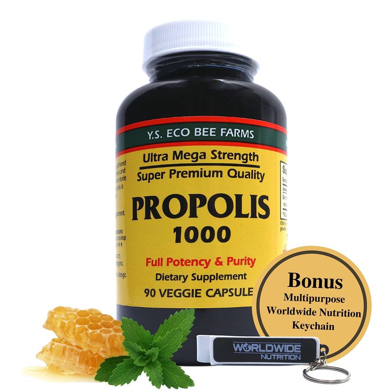 Y.S. Organic Bee Farms Propolis-Raw Unprocessed 1000mg - Your Gateway ...