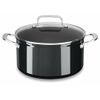 Kitchenaid Hard Anodized Nonstick 6.0-Quart Low Casserole Pot With Lid, Black...