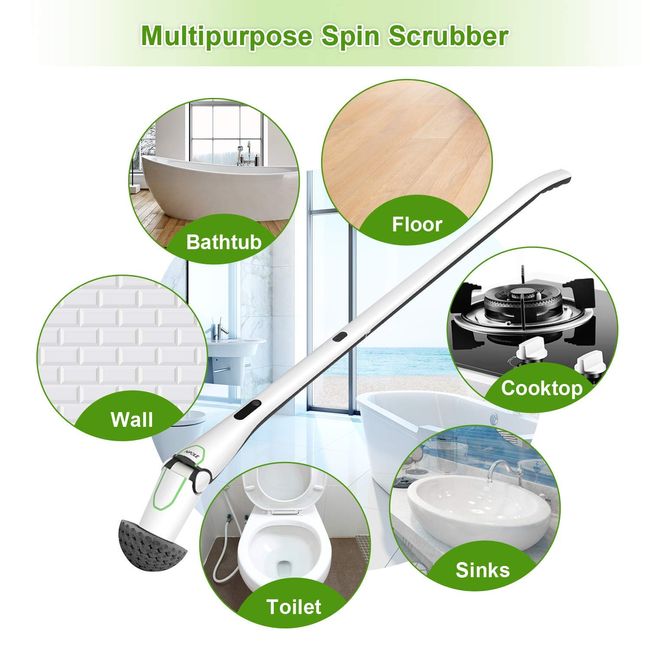 Electric Spin Scrubber 360 Cordless Shower Wall Floor Scrubber