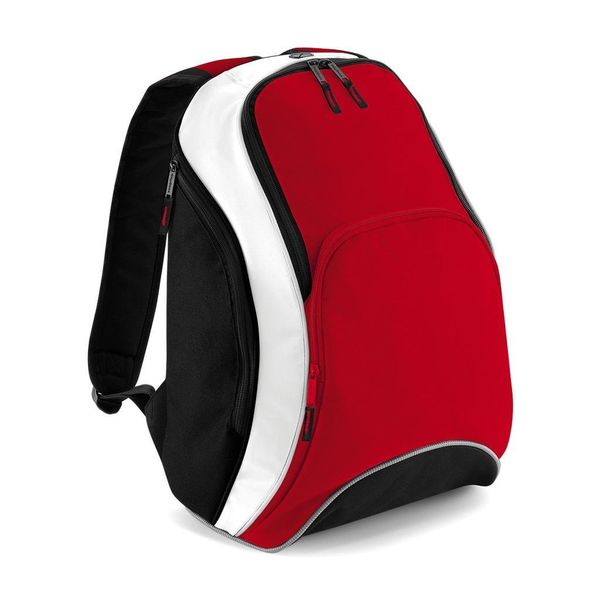 BagBase Teamwear Backpack, Classic Red/Black, One Size