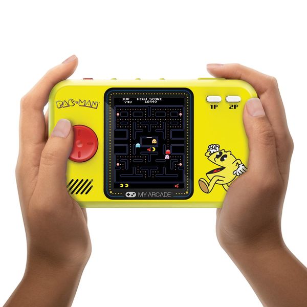 My Arcade Pac-Man Pocket Player Pro: Portable Video Game System, 2.75" Color Display, Ergonomic Design