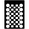 Creative Expressions Mini Stencil Checker Board, 10.5 x 7.5cm