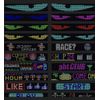 USB Dynamic Colorful Eye Lamp Soft Screen Led Eye for Car Window Car LED Display