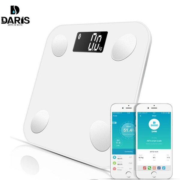 Smart Body Bathroom Weight Scale Fat Bones BMI Digital Bluetooth Fitness APP