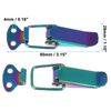 X AUTOHAUX Car Bumper Security Clips Quick Release Hook Multicolor 80x28mm 2pcs