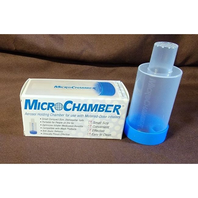 Aerosol Holding Chamber Spacer For MDI Metered-Dose Inhalers MicroChamber