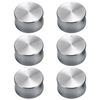 HDGSAFD Oven Knobs Aluminum Alloy 6 Pieces Silver Oven Knobs Hob Switch Knobs Rotary Switch for Safety Gas Hob