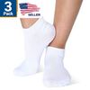 3 Pair Pack Active Pro Diabetic Socks Size 10 -13 Ankle Length - White