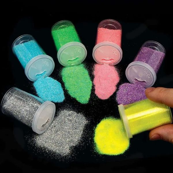 Baker Ross Große Glitter Streuer in Einhorn Farben - 6er Pack, Bastel Glitter Pulver zum Basteln, Bastelbedarf für Kinder (FC320)