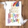 Official Brightside Greeting Card, Super Duper Happy Birthday