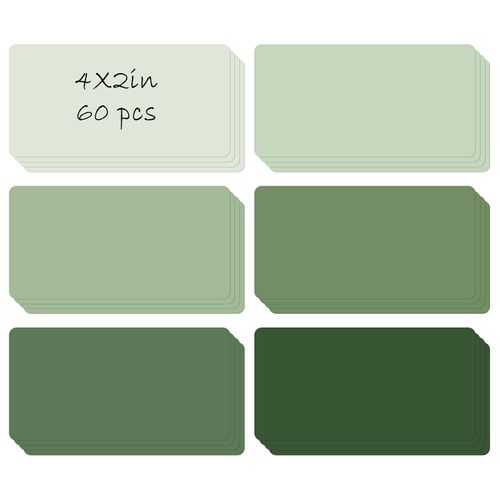 FYSUIMU 60Pcs 4 x 2 Inch Dry Erase Magnetic Labels Sage Green Reusable Name Tag Magnets Magnetic Label Stickers for School Home Office Locker Shelf Whiteboard Refrigerator