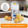 LEYURISE Square Neck Extracting Bulb for Lemon/Lime Juicer White Compatible with Sunkist No. 8 Replace#:02AR