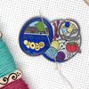 Cookie Tin Craft Supplies Needle Minder - Black