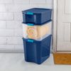 18 Gal Latch and Carry, Stackable Storage Bin with Latching Lid, Plastic Contain