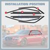 Matte Black Side Window Chrome Delete Overlay For Chrysler 300 2011-23 Pre-cut