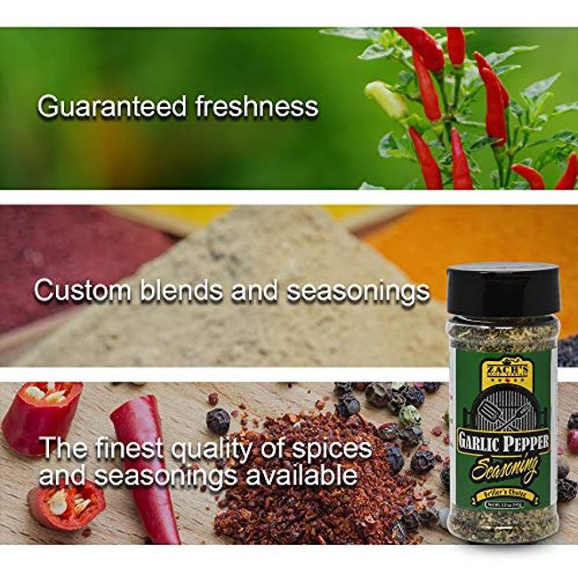 iSpice | Garlic Pepper Seasoning | 7 oz | Mixed Spices & Seasonings | Kosher | Premium Ingredients