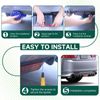 Black Car Rear Bumper Diffuser Lip Spoiler Splitter Kit For Mazda 6 2003-2021