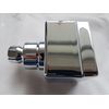 VICTORIA PLUMB Square Multi-Jet Chrome Adjustable Shower Head 2.5 Inch Wall Mount