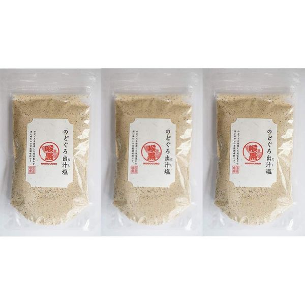 Misumiya Suisan Nodogurodashi Salt, 5.6 oz (160 g) x 3 Bags