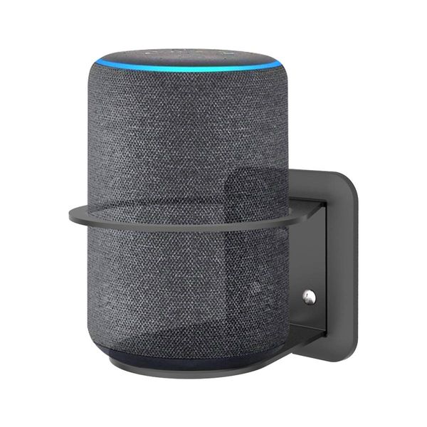 Cozycase Wall Mount Shelf Hanger Holder Stand for Ech (2nd / 3rd Generation) Ech Plus (2nd Generation) and Google Home- A Space-Saving Solution - Black